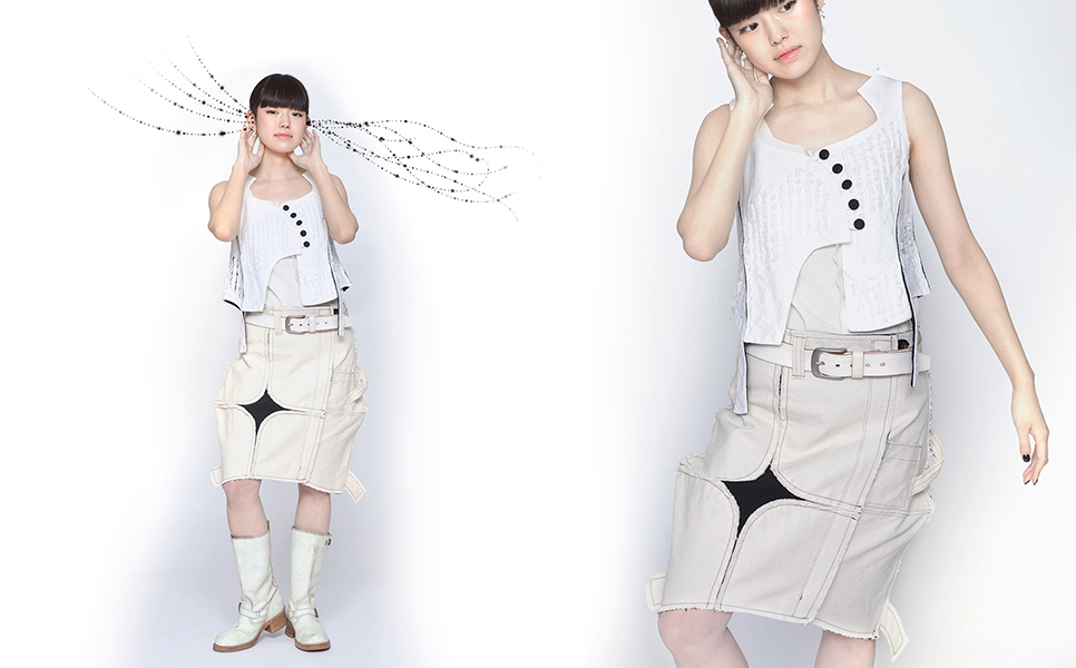 salty vest & spica skirt