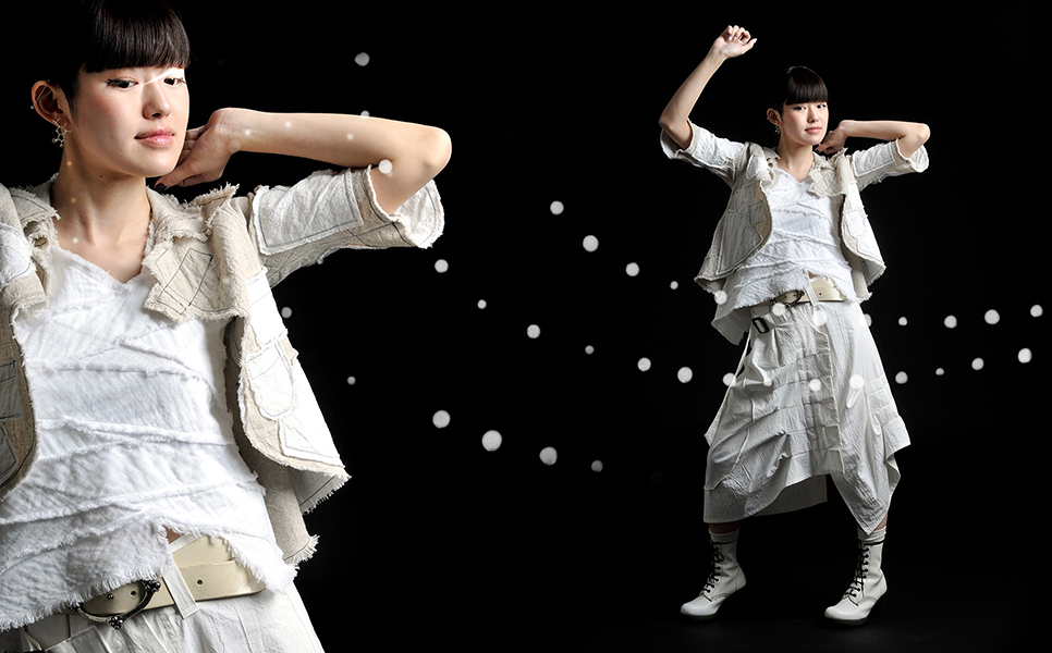 kakera jacket & crack skirt